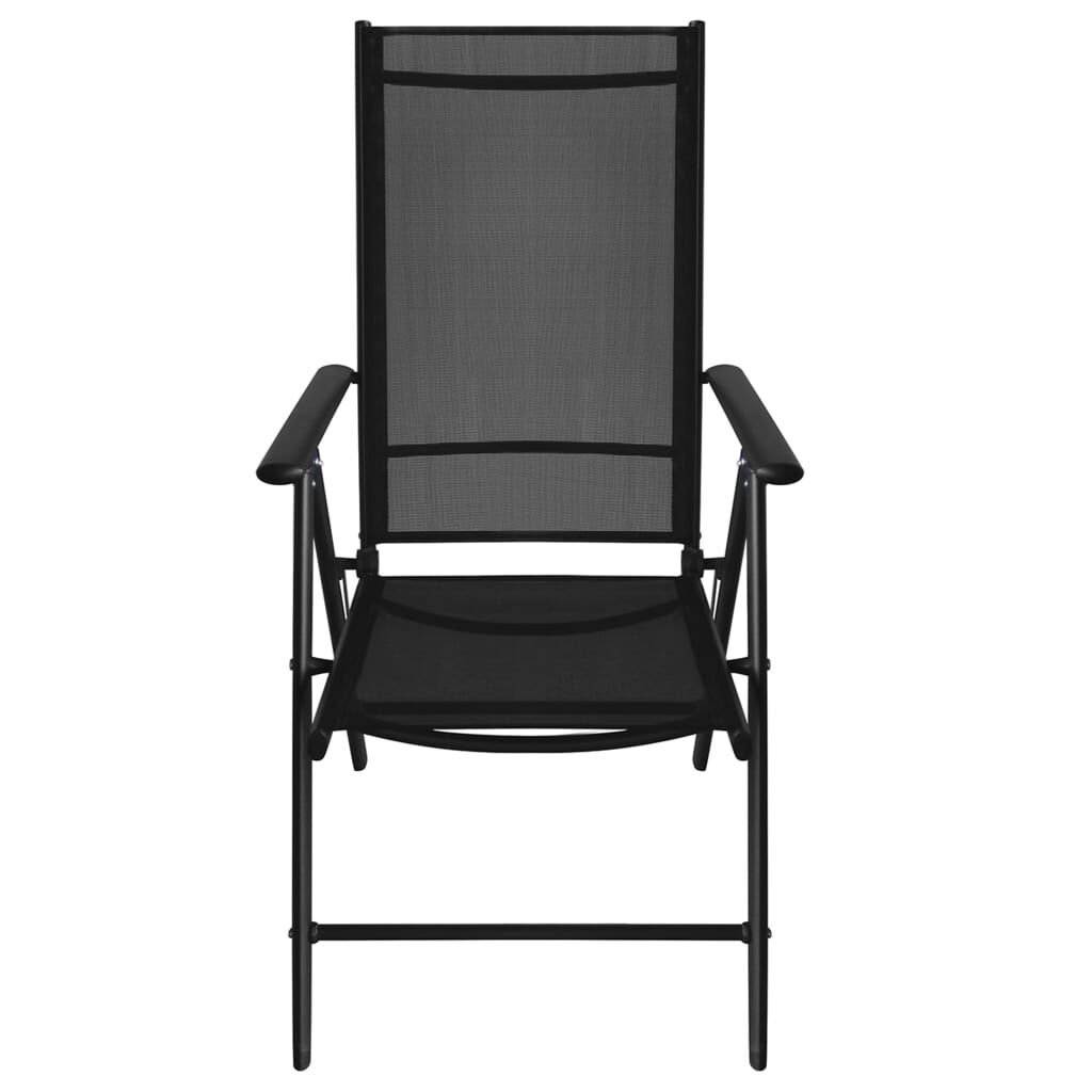 vidaXL 5 Piece Outdoor Dining Set Aluminium and WPC Black