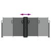 vidaXL Retractable Side Awning Anthracite 100x600 cm