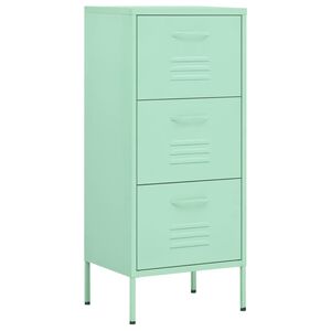 vidaXL Storage Cabinet Mint 42.5x35x101.5 cm Steel