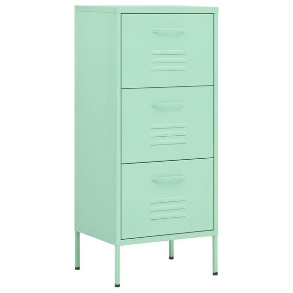 vidaXL Storage Cabinet Mint 42.5x35x101.5 cm Steel