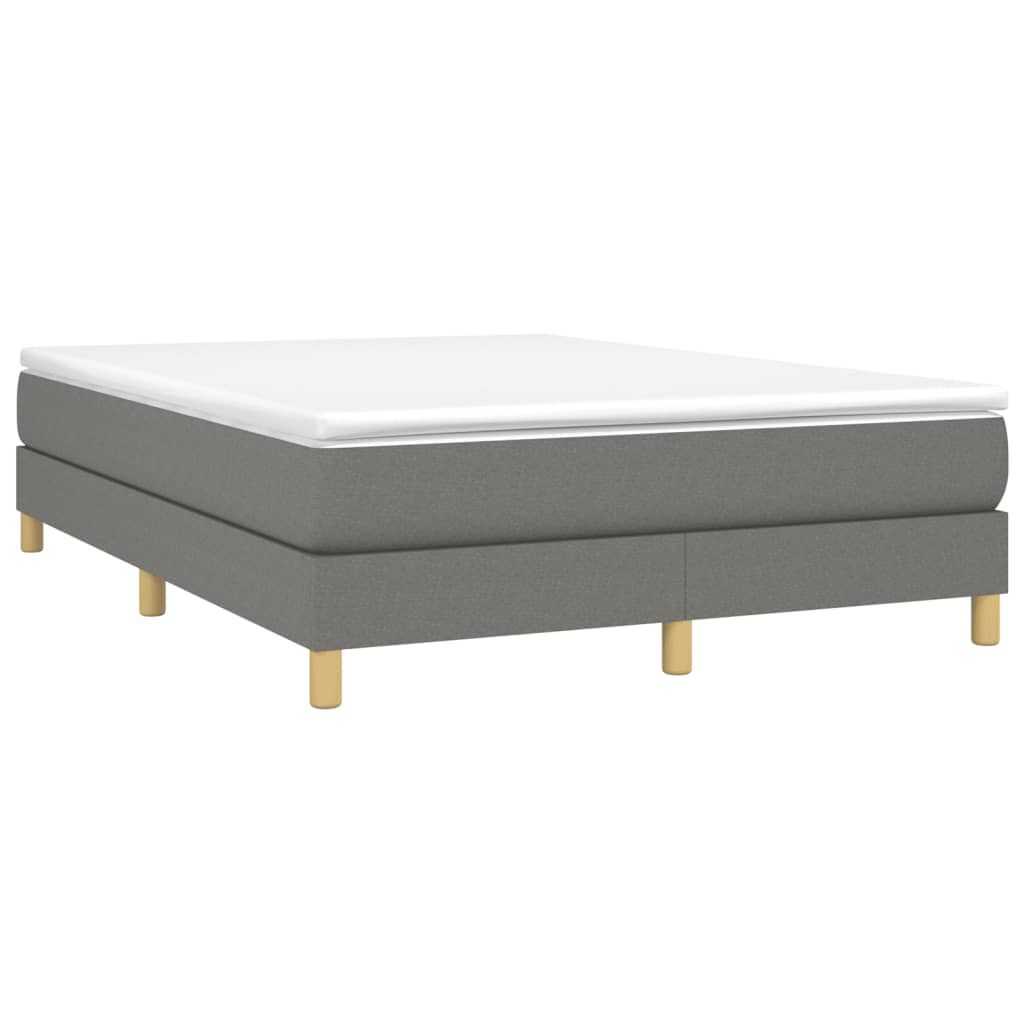 vidaXL Bed Frame without Mattress Dark Grey Full Fabric (US Only)