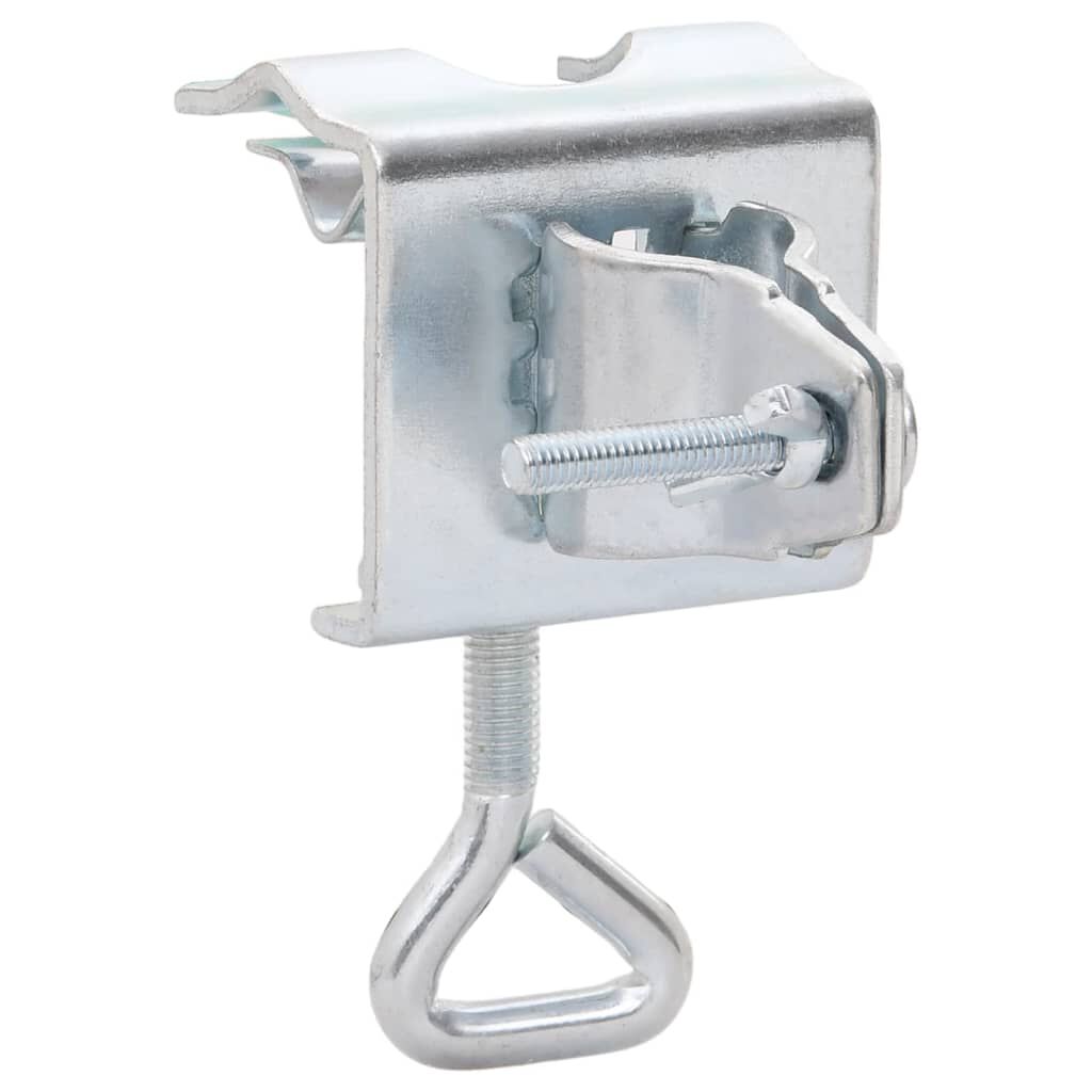 vidaXL Umbrella Clamps for Balcony 2 pcs 32 mm Galvanised Steel