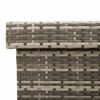 vidaXL Garden Storage Box with Wheels Grey 160x55x75 cm Poly Rattan
