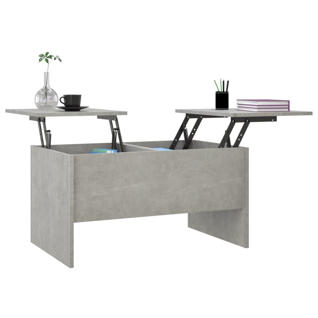 vidaXL Coffee Table Concrete Grey 80x50x42.5 cm Engineered Wood