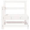 vidaXL Garden Corner Sofas 2 pcs White Solid Wood Pine