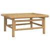 vidaXL 7 Piece Garden Lounge Set with Light Grey Cushions Bamboo