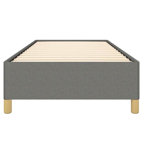 vidaXL Bed Frame without Mattress Dark Grey 100x203 cm Fabric