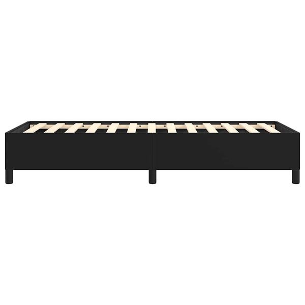 vidaXL Bed Frame without Mattress Black 100x190 cm Twin Faux Leather