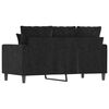 vidaXL 2-Seater Sofa Black 120 cm Velvet