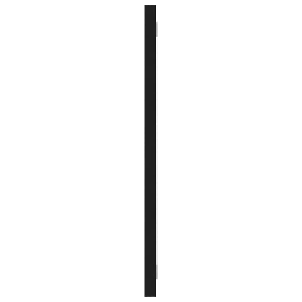 vidaXL Bathroom Mirror Black 100x1.5x37 cm Engineered Wood