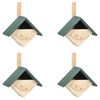 vidaXL Bird Houses 4 pcs 24x16x30 cm Firwood