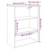 vidaXL Hanging Wall Cabinet High Gloss White 69.5x32.5x90 cm
