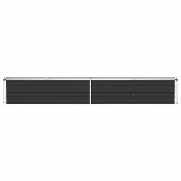 vidaXL Garden Raised Bed Galvanised Steel 320x40x45 cm Anthracite