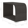 vidaXL 8 Piece Garden Lounge Set with Cushions Poly Rattan Black
