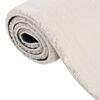 vidaXL Washable Rug Soft Shaggy Cream 160x230 cm Anti Slip