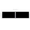 vidaXL Retractable Side Awning Black 160x600 cm