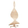 vidaXL Christmas Trees with Stand Natural 150 cm Solid pine wood