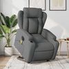 vidaXL Electric Stand up Massage Recliner Chair Dark Grey Fabric
