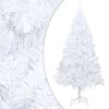 vidaXL Artificial Pre-lit Christmas Tree with Thick Branches White 180 cm