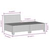 vidaXL 8 Piece Garden Lounge Set with Cushions Grey Poly Rattan