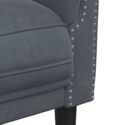 vidaXL Sofa Chair Dark Grey Velvet