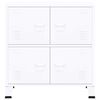 vidaXL Industrial Storage Chest White 75x40x80 cm Steel