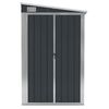 vidaXL Wall-mounted Garden Shed Anthracite 118x100x178 cm Steel