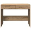 vidaXL Desk Artisan Oak 101x50x76.5 cm Engineered Wood