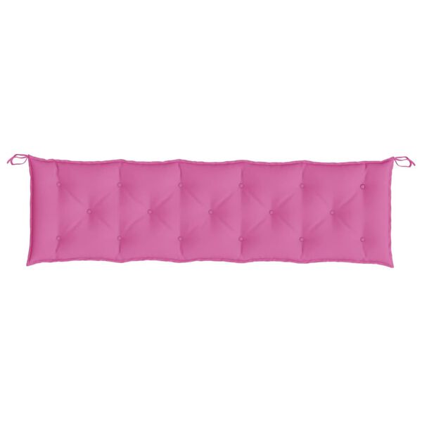 vidaXL Garden Bench Cushion Pink 180x50x7 cm Oxford Fabric
