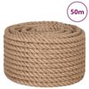 vidaXL Rope 100% Jute 20 mm 50 m