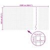 vidaXL Euro Fence Steel 25x1.2 m Green