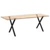 vidaXL Dining Table Legs X-Shaped 2 pcs Black 70x(72-73) cm Steel