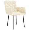 vidaXL Dining Chairs 2 pcs Cream Velvet
