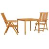 vidaXL Garden Dining Set 5 pcs Brown Solid Acacia Wood