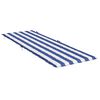 vidaXL Sun Lounger Cushion Blue&White Stripe Oxford Fabric