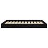 vidaXL Dog Bed Black 101.5x74x9 cm Solid Wood Pine