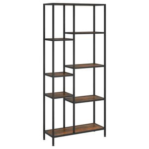 vidaXL Book Shelf 80x30x180 cm Steel and Engineered Wood