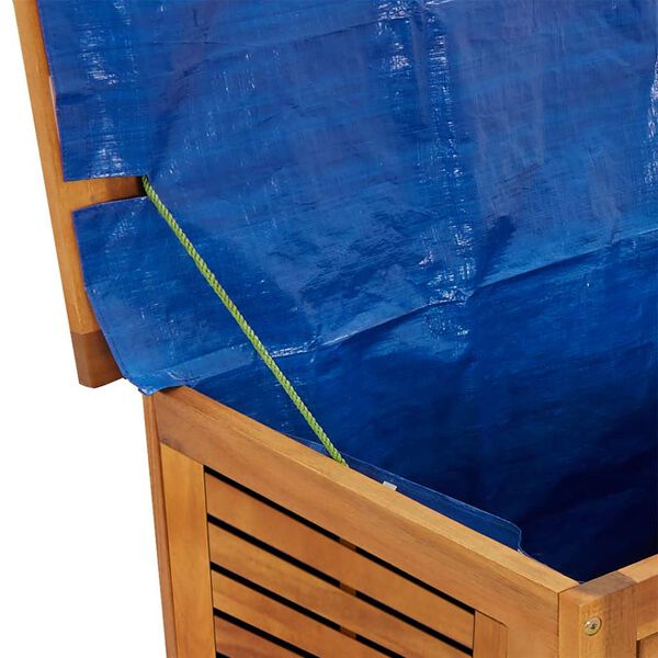 vidaXL Garden Storage Box with Louver 60x50x56 cm Solid Wood Acacia