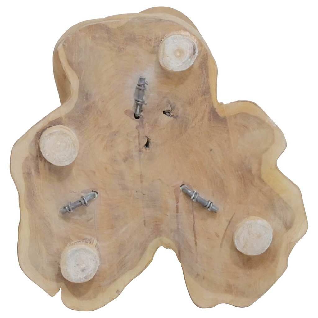 vidaXL Wine Rack for 8 Bottles 40x30x80 cm Solid Teak Wood