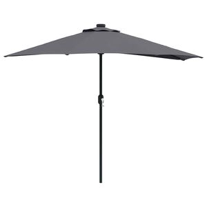 vidaXL Garden Parasol Anthracite 294 x 150 x 224 cm Fabric