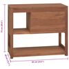 vidaXL Bathroom Cabinet 85x40x75 cm Solid Wood Teak