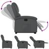 vidaXL Stand up Recliner Chair Grey Faux Leather