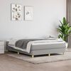 vidaXL Bed Frame without Mattress Light Grey Full Fabric (US Only)