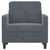 vidaXL Sofa Chair Dark Grey 60 cm Velvet