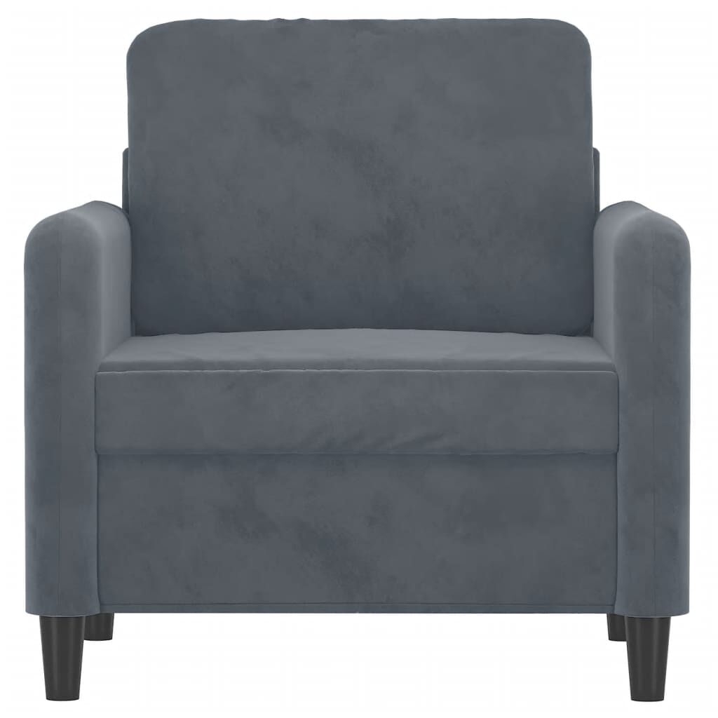 vidaXL Sofa Chair Dark Grey 60 cm Velvet