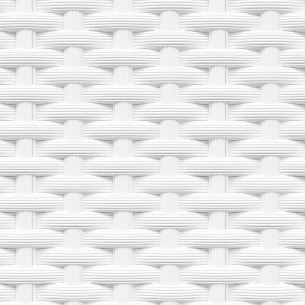 vidaXL Planters 2 pcs White 30x30x37 cm Polypropylene