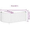 vidaXL 5 Piece Garden Sofa Set with Cushions Black Poly Rattan