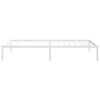 vidaXL Metal Bed Frame without Mattress White 100x190cm