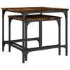 vidaXL Nesting Coffee Tables 2 pcs Smoked Oak Engineered Wood