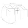 vidaXL Frame for 8x4 m Marquee Steel